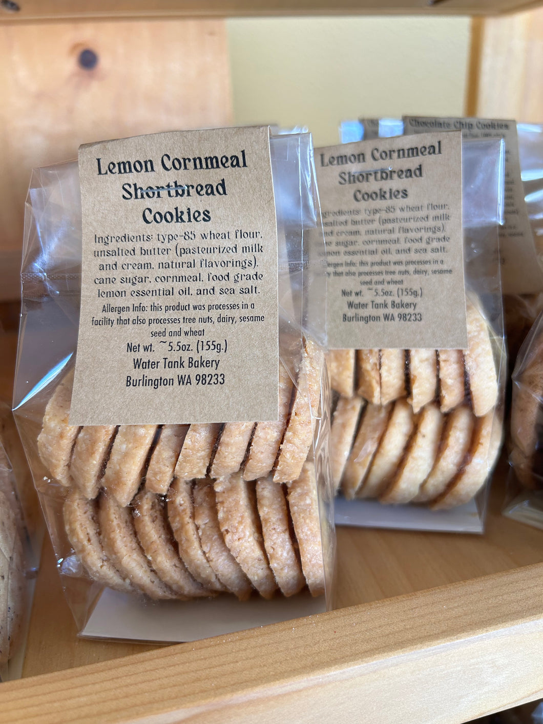 Lemon Cornmeal Shortbread Cookies to pick up 11/26/25 10am-6pm